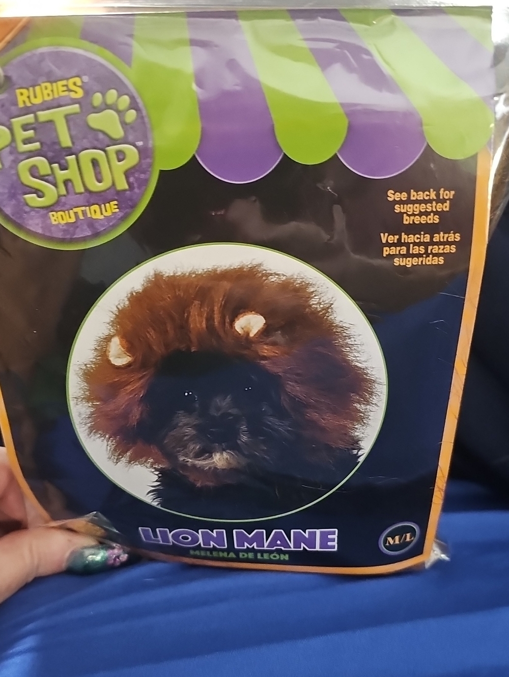 Rubie's Pet Shop Boutique Lion Mane Costume - Brown with Tan Ears